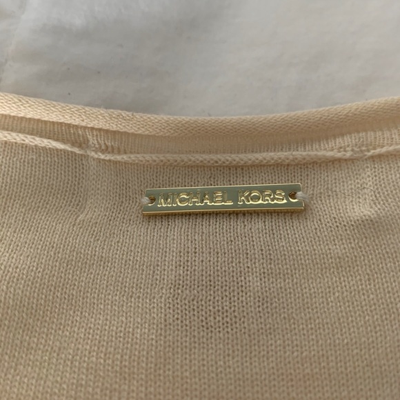 Cream Longsleeve Michael Kors Top - Picture 5 of 7